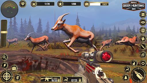 Jungle Deer Hunting Games 3D Ảnh chụp màn hình 3