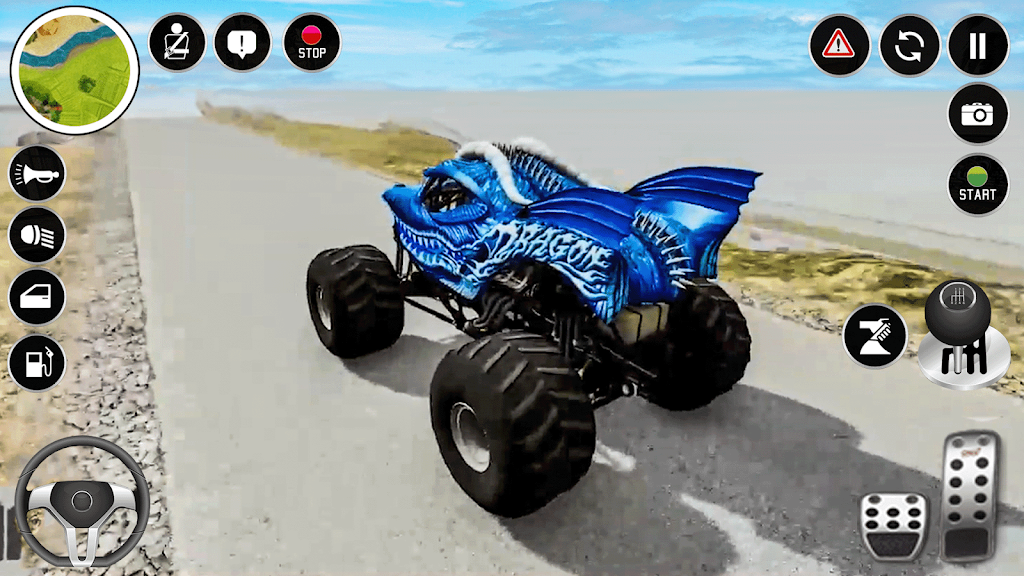 Schermata Real Monster Truck Game 3D 1