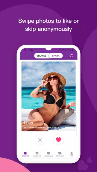 Les: Lesbian Dating & Chat App Скриншот 1