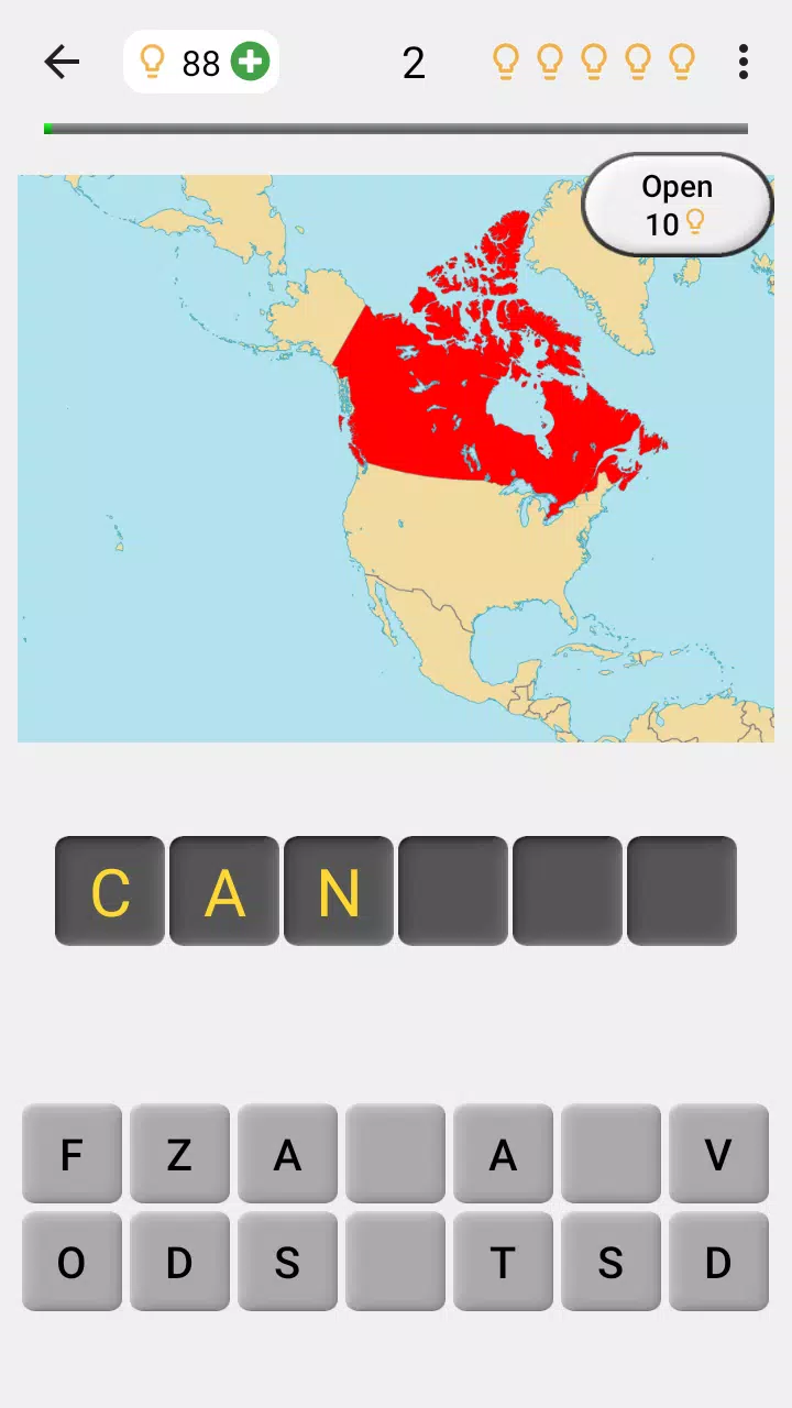 Maps of All Countries Geo-Quiz Скриншот 1