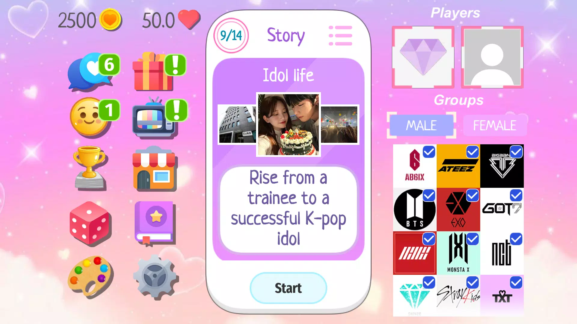 K-Pop Dating Game Screenshot 0