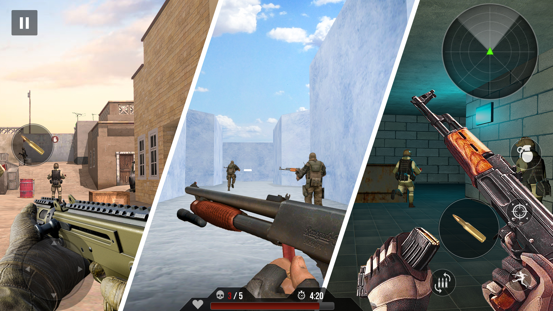 FPS Encounter Shooting Games Скриншот 1