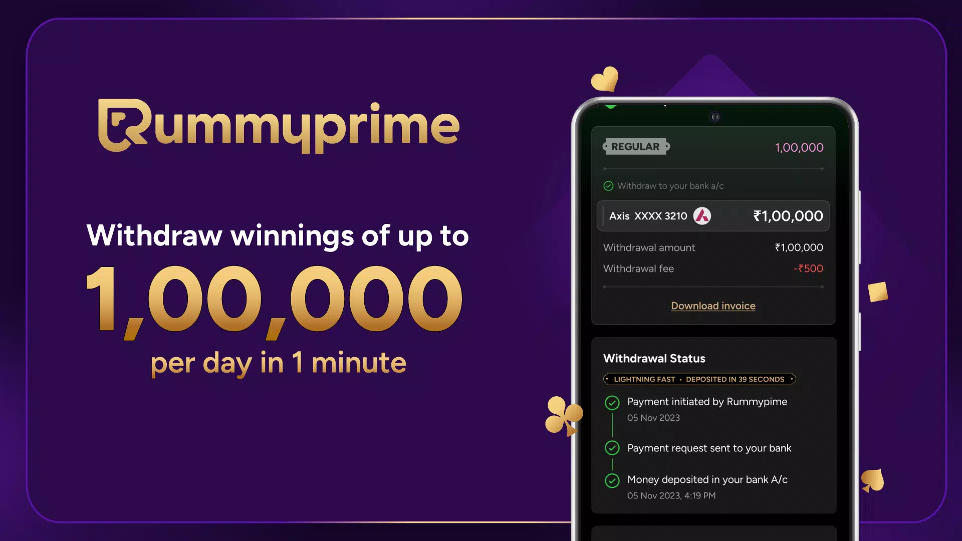 RummyPrime - Rummy Cash Game Tangkapan skrin 0