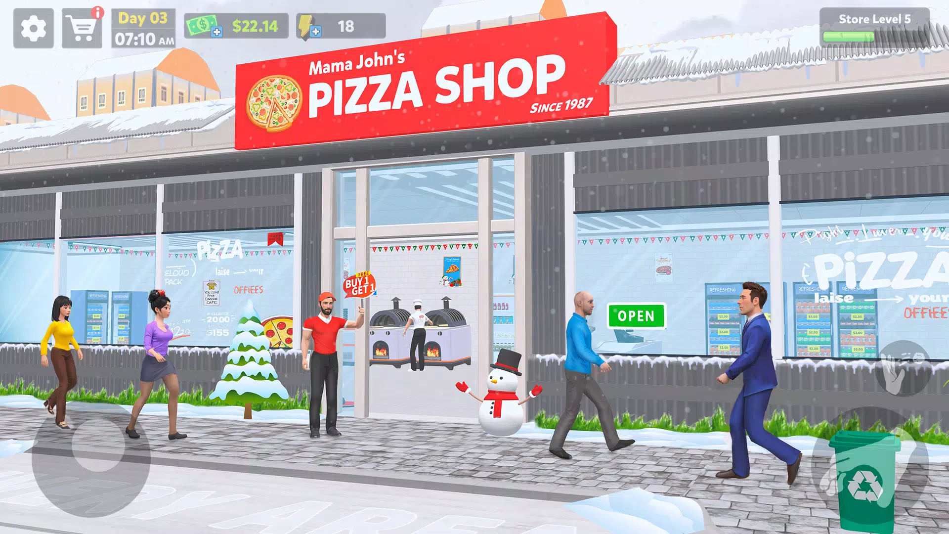 Pizza Shop Simulator 3D ဖန်သားပြင်ဓာတ်ပုံ 0