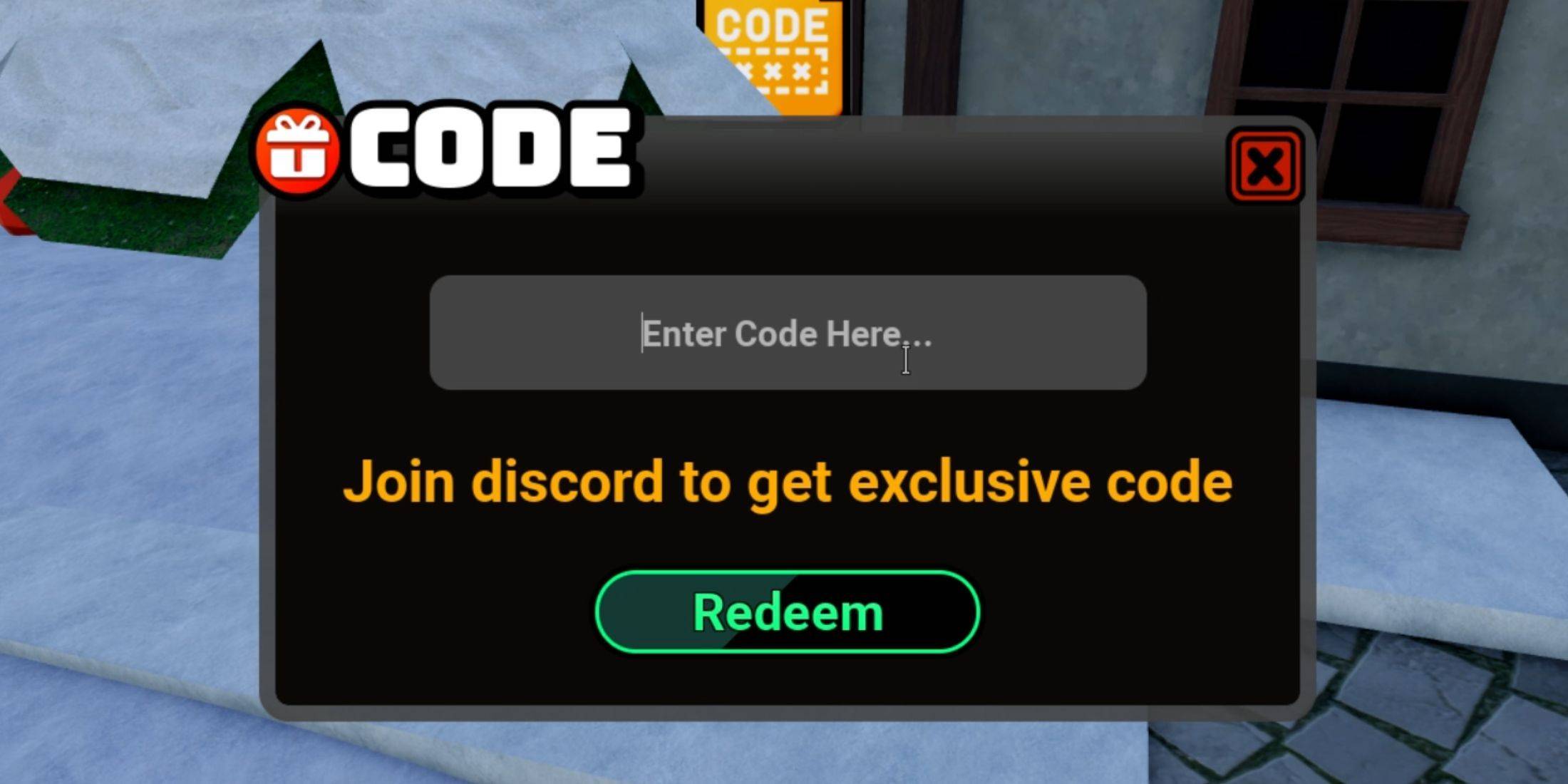 Redeeming Codes