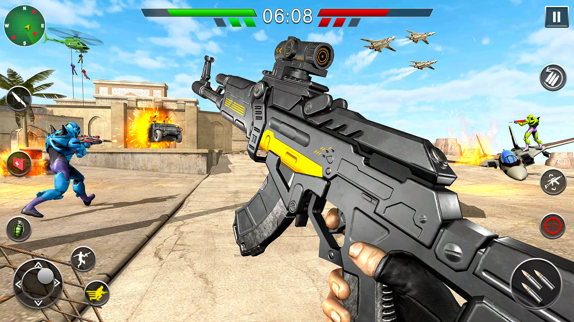 Robot Gun Battle: Offline FPS স্ক্রিনশট 1