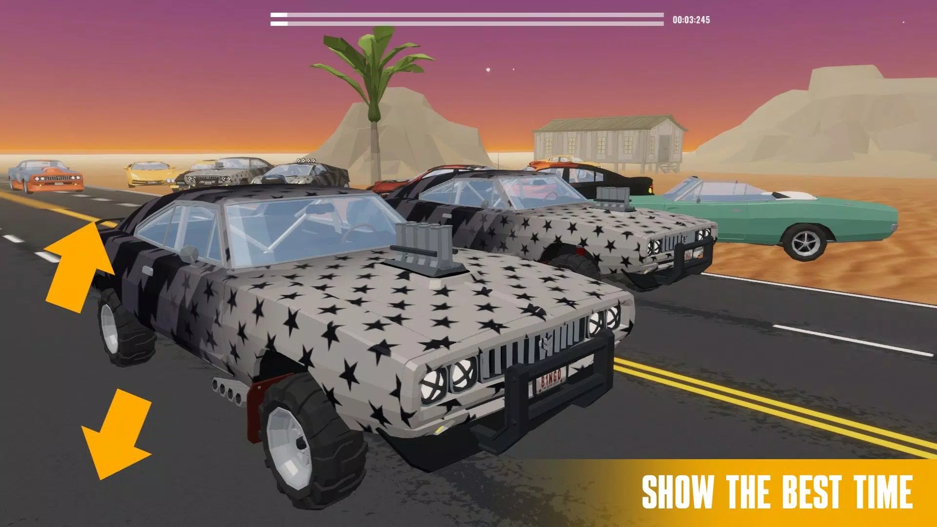 Drag Racing Polygon 3D + Cases স্ক্রিনশট 0