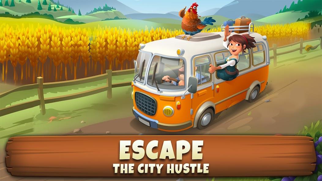 Sunrise Village: Farm Game Mod Schermafbeelding 0