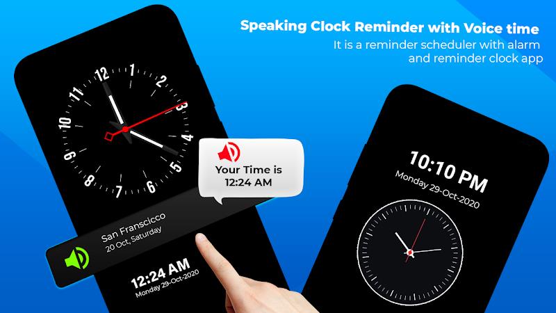 Speaking Clock - Talking Clock Tangkapan skrin 3