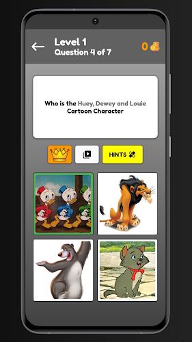 Guess Cartoon Character Quiz ภาพหน้าจอ 3