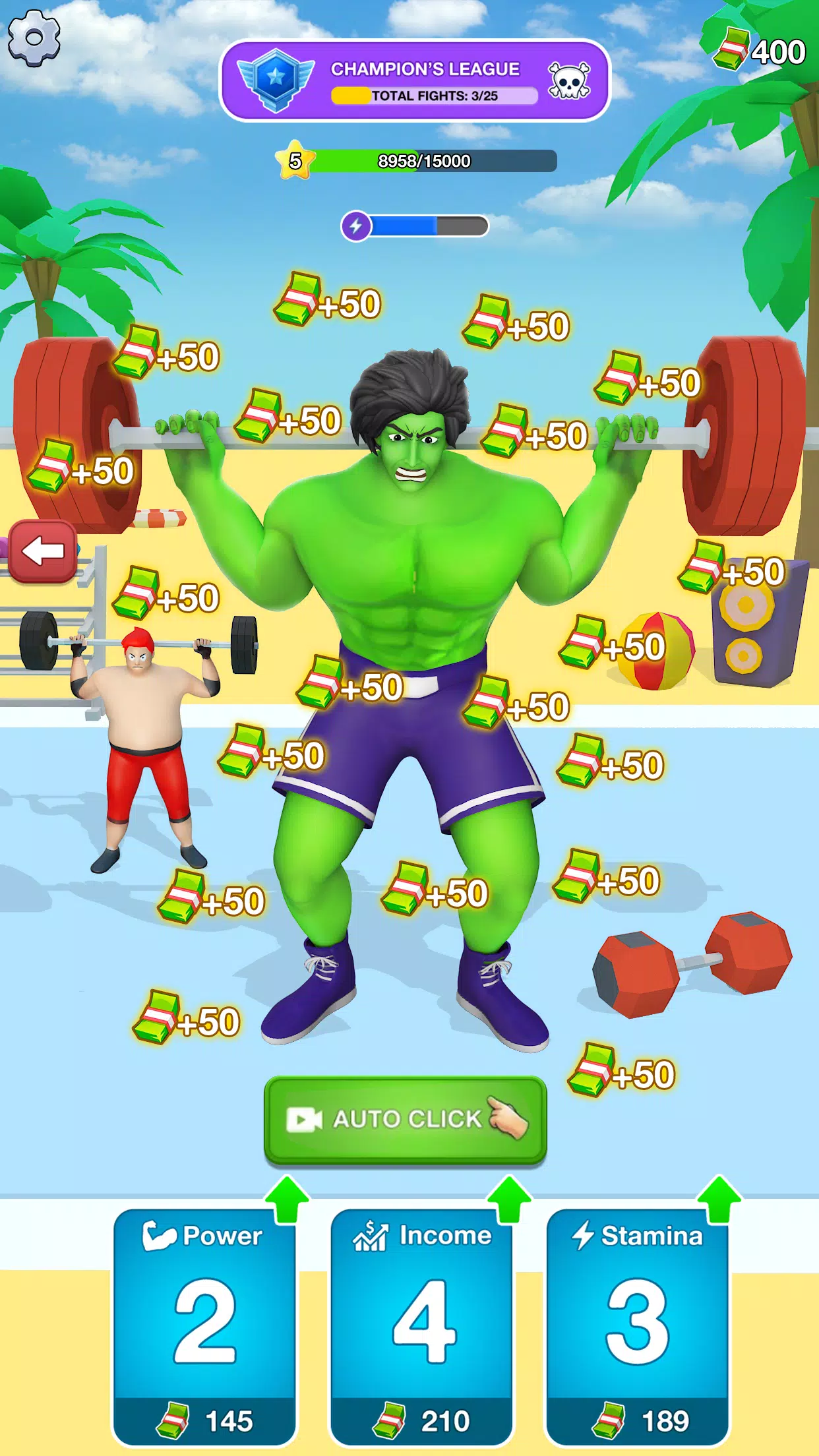 Gym Clicker Hero: Idle Muscles Скриншот 2