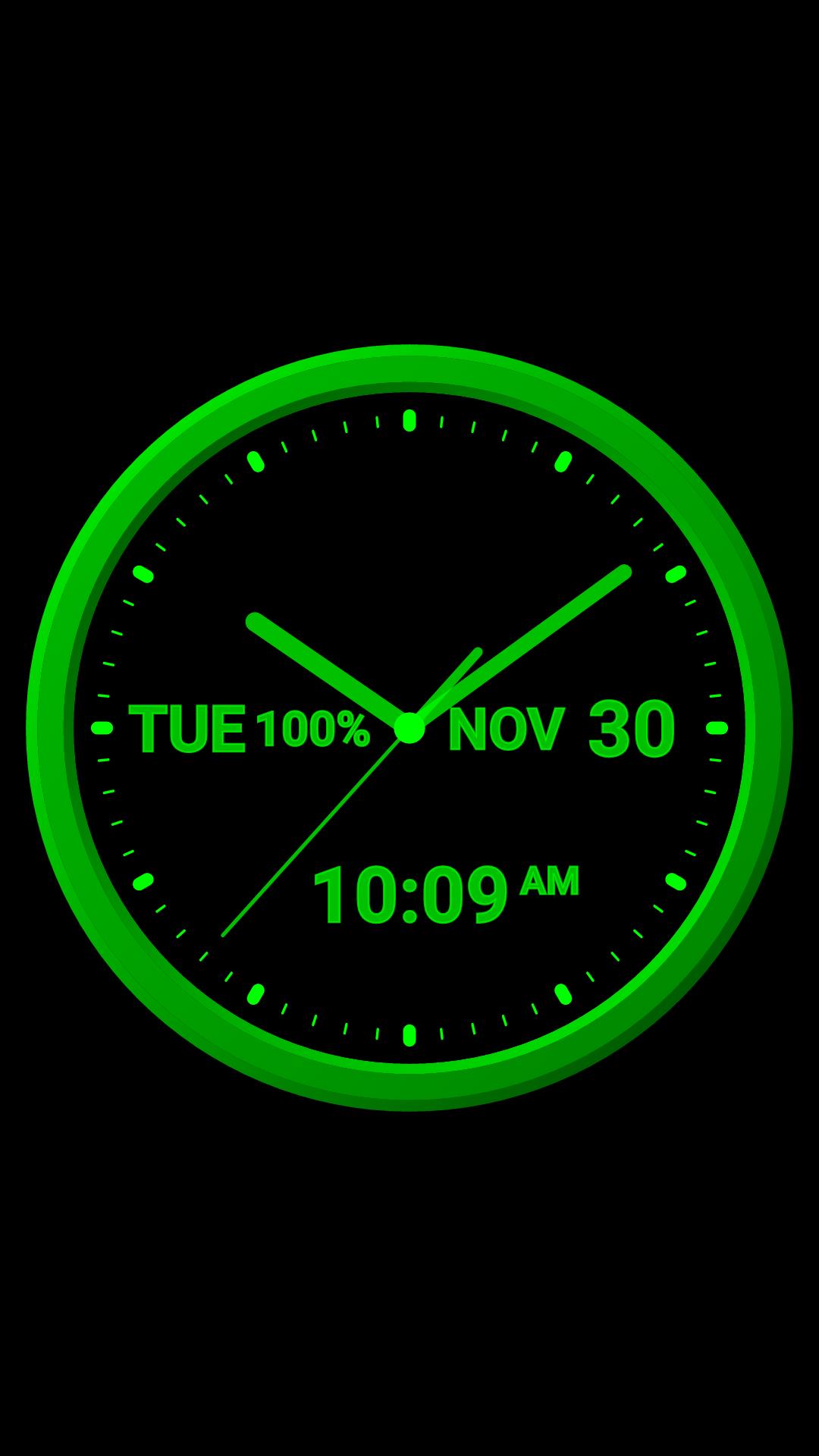 Analog Clock-7 Mobile Screenshot 1