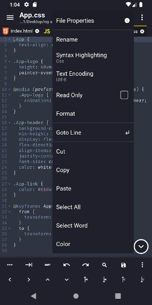 Acode - code editor | FOSS 스크린샷 1