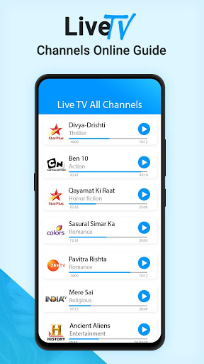 Live TV Channels Free Online Guide Screenshot 0