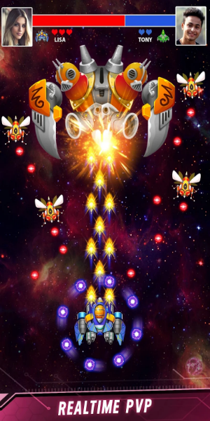 <p>Space shooter - Galaxy attack oferece ação ilimitada com centenas de níveis em diversos planetas. Complete missões, suba de nível e conquiste novos planetas com temas e inimigos únicos. Cada planeta apresenta novos desafios, mantendo a sua jornada emocionante. Participe da rodada de sorte para ganhar bônus e itens premium, impulsionando seu caminho para a vitória.</p>
<p><strong>Gráficos impressionantes</strong></p>
<p>Desfrute de gráficos 2D de tirar o fôlego e efeitos vibrantes em Space shooter - Galaxy attack. Desde naves espaciais detalhadas até explosões deslumbrantes, cada elemento é criado para deleite visual. Diversos planetas oferecem cenários ricos para batalhas, enquanto efeitos sonoros envolventes aprimoram a experiência de guerra espacial, tornando o jogo irresistível.</p>
<p>Junte-se a milhões de jogadores em todo o mundo na batalha pela supremacia galáctica. Baixe Space shooter - Galaxy attack agora e mergulhe na derradeira aventura de guerra espacial. O destino da galáxia está em suas mãos - você está pronto?</p>
<p><strong>Emocionantes missões de tiro em navios</strong></p>
<p>Junte-se às fileiras dos heróis da galáxia em uma missão para defender a paz humana dos invasores do espaço. Controle sua nave espacial moderna deslizando facilmente os dedos, evitando ataques inimigos enquanto libera um poderoso poder de fogo. Enfrente diversas classes de inimigos, culminando em batalhas épicas contra chefes formidáveis ​​no final de cada nível.</p>
<p><strong>Vários sistemas e atualizações de inimigos</strong></p>
<p>Encontre uma grande variedade de inimigos além do estilo clássico de atirador de galinhas, incluindo aeronaves com formatos únicos e armas mortais como chuva, balas de fogo, trovões, canhões, lasers e muito mais. Adapte-se às crescentes frequências de ataque e navegue em intensas tempestades de balas à medida que avança em níveis desafiadores.</p>
<p><strong>Atualizações de navios e exploração do planeta</strong></p>
<p>Sobreviva a desafios crescentes atualizando o poder da sua nave e desbloqueando novas naves, armaduras, armas e melhorias. Melhore a aparência e as capacidades de combate da sua nave com barris maiores e mísseis nucleares, permitindo-lhe conquistar até as missões mais difíceis em diversos planetas.</p>
<p><img src=