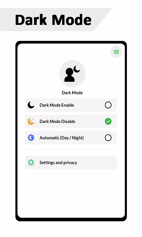 Dark Mode スクリーンショット 1