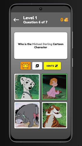 Guess Cartoon Character Quiz Captura de tela 1