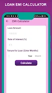 Loancash - EMI Loan Calculator Скриншот 1