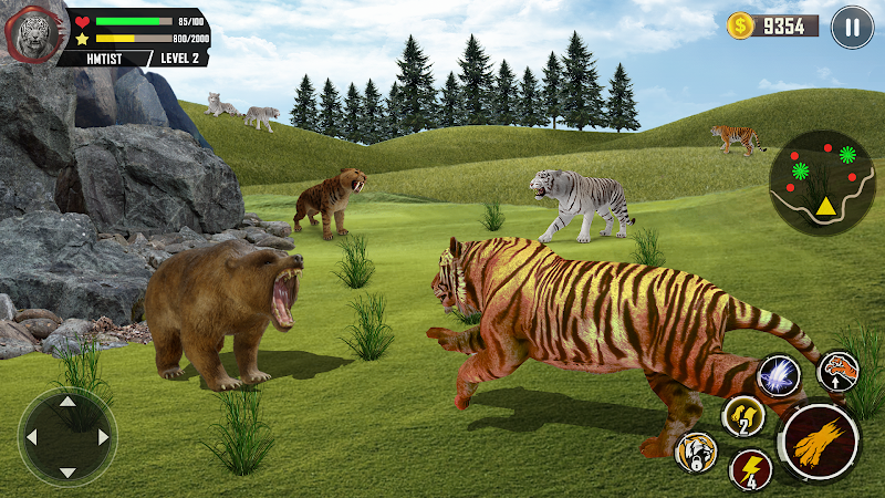 Tiger Simulator 3D Animal Game スクリーンショット 2