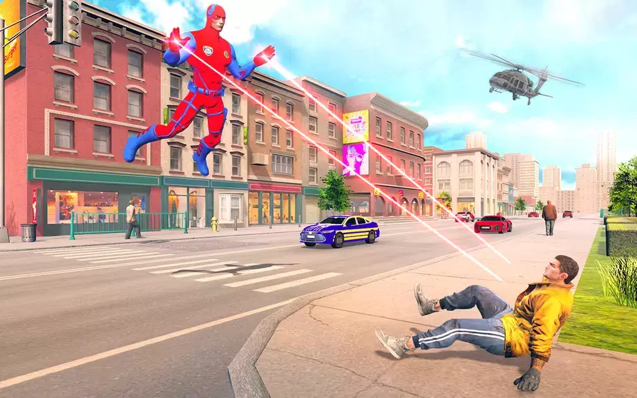 Captain Super Hero Man Game 3D ภาพหน้าจอ 2