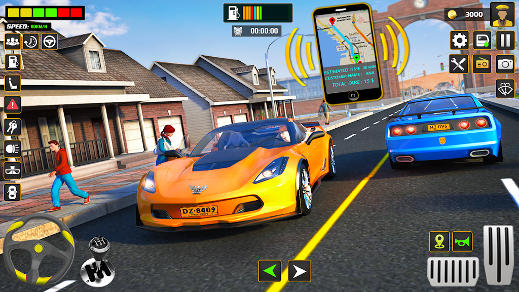 City Cab Driver Car Taxi Games Screenshot 1