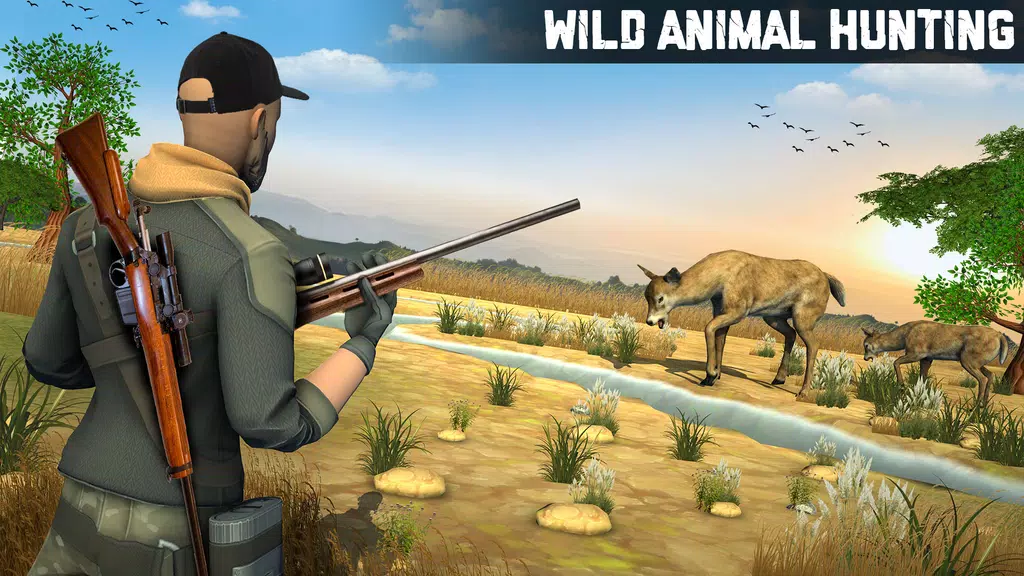 Wild Animal Hunting 3D Offline Captura de tela 0