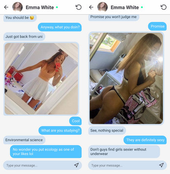 Dating a scammer Screenshot 2