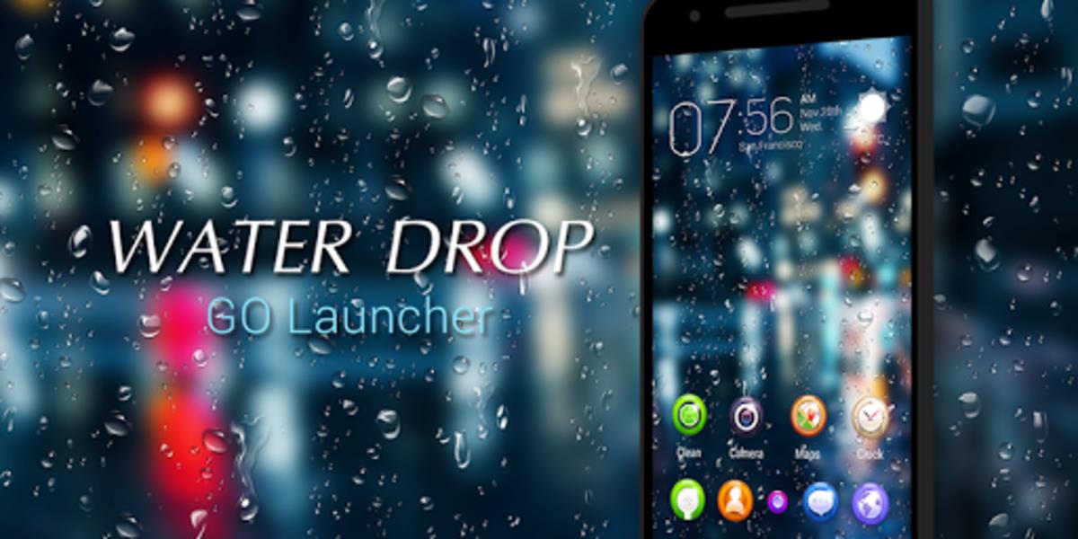 Drop Rain 3D GOLauncher EX Theme應用截圖第0張