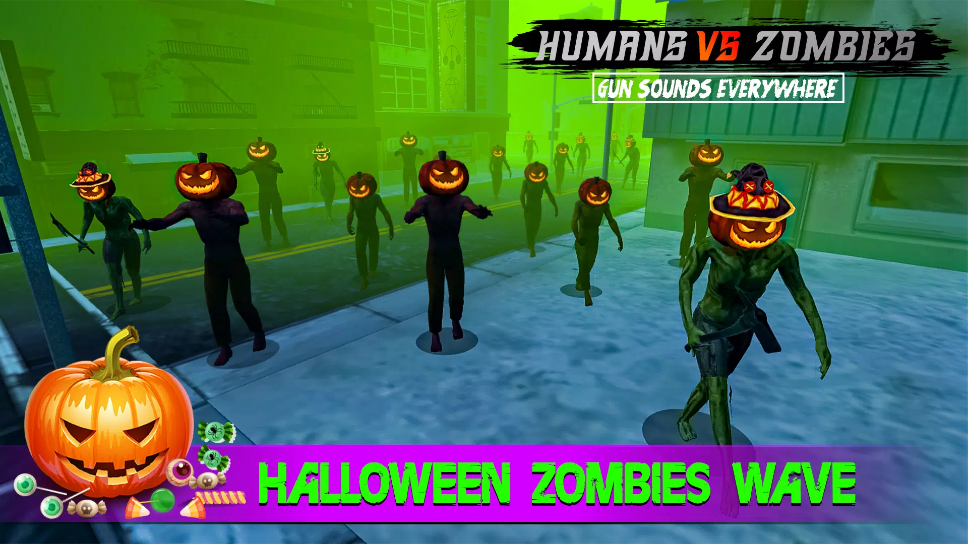 Human Vs Zombies Shooting Скриншот 0