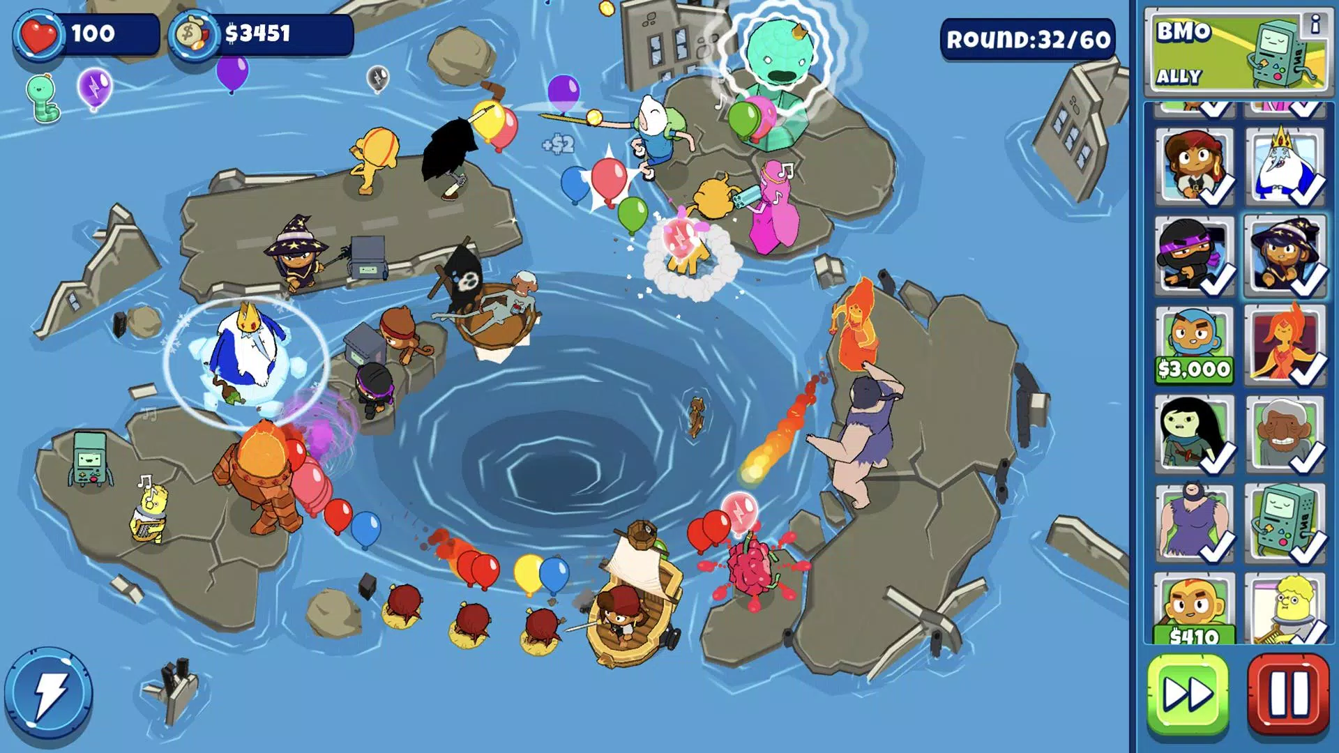 Bloons Adventure Time TD Скриншот 1