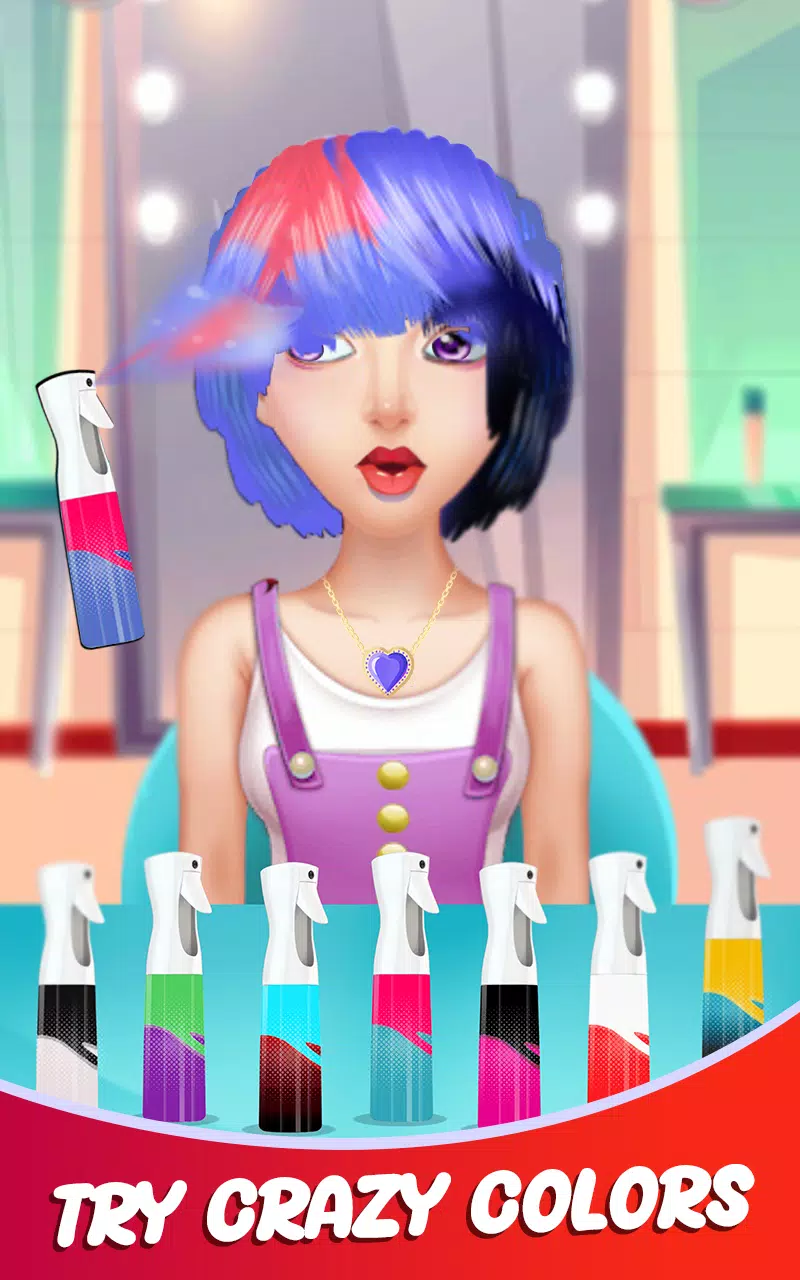 Fashion Girls Hair Salon Games Tangkapan skrin 0