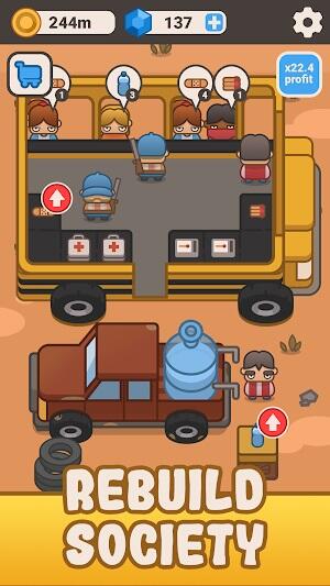 Idle Outpost: Upgrade Games Screenshot 1