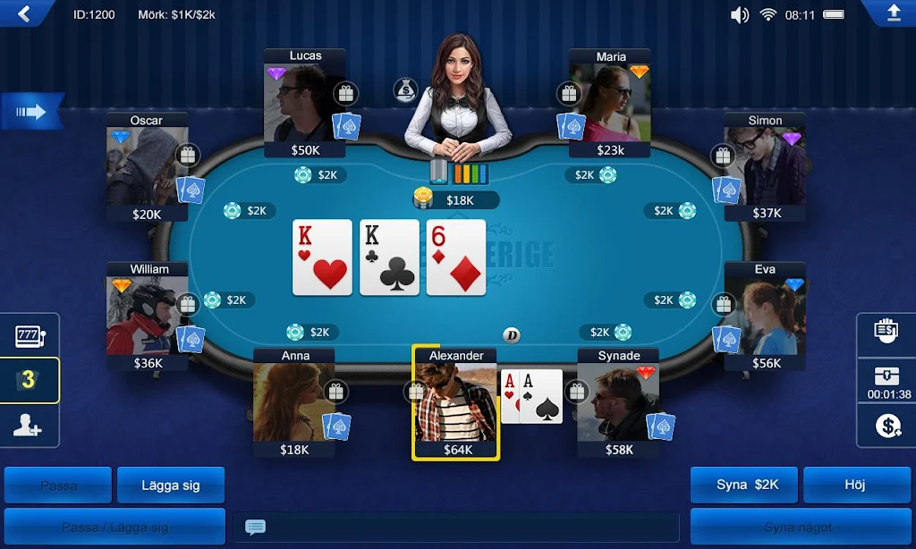 Poker Sverige HD Capture d'écran 2
