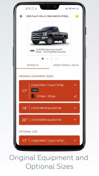 Wheel Size - Fitment database 스크린샷 1