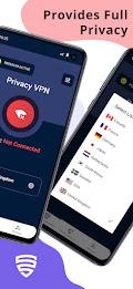 Privacy VPN - No Log VPN Proxy স্ক্রিনশট 1