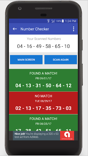 Schermata Lottery Ticket Scanner - Pennsylvania Checker 2