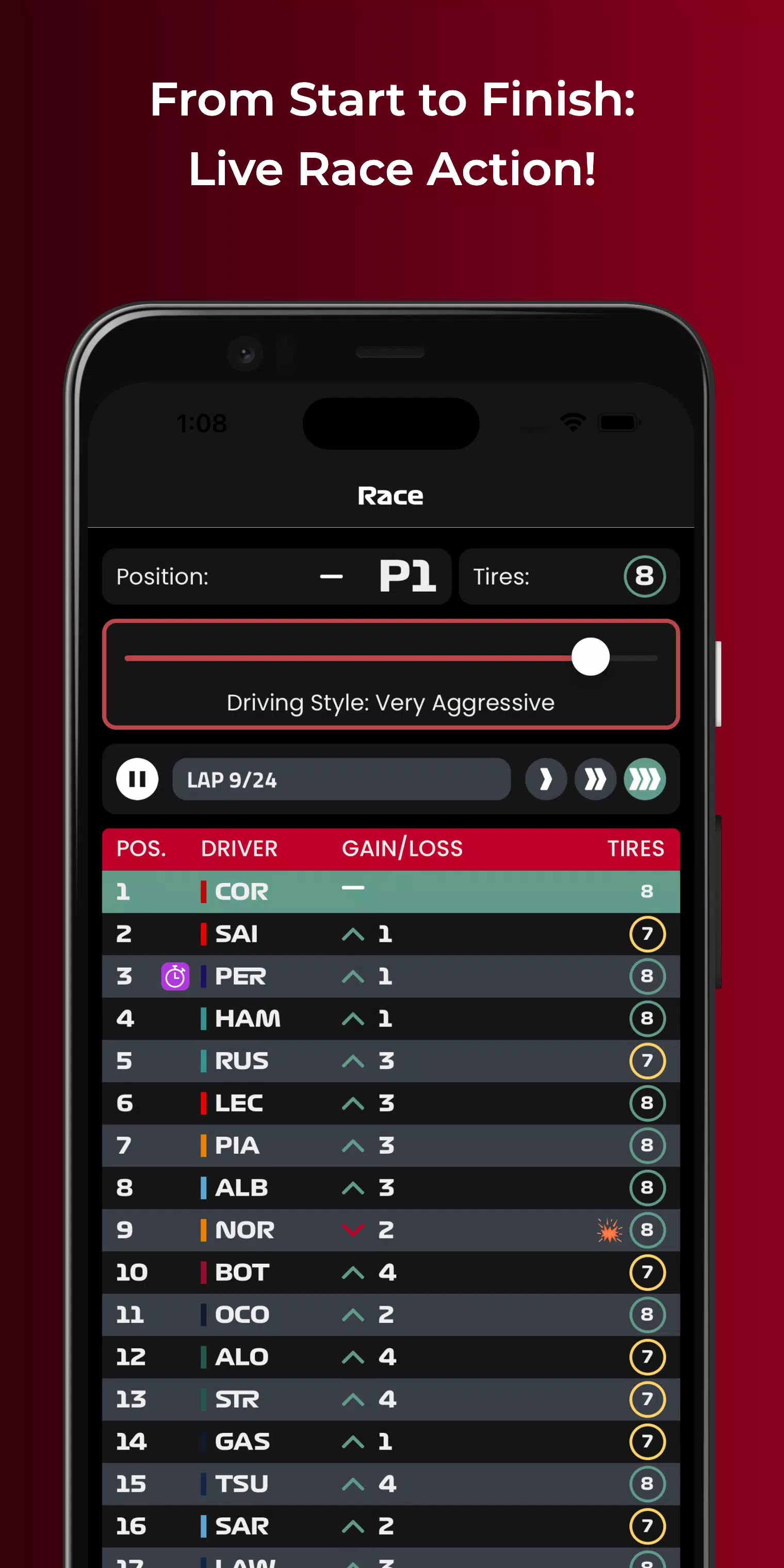 Motorsport Racer Career Game Скриншот 1