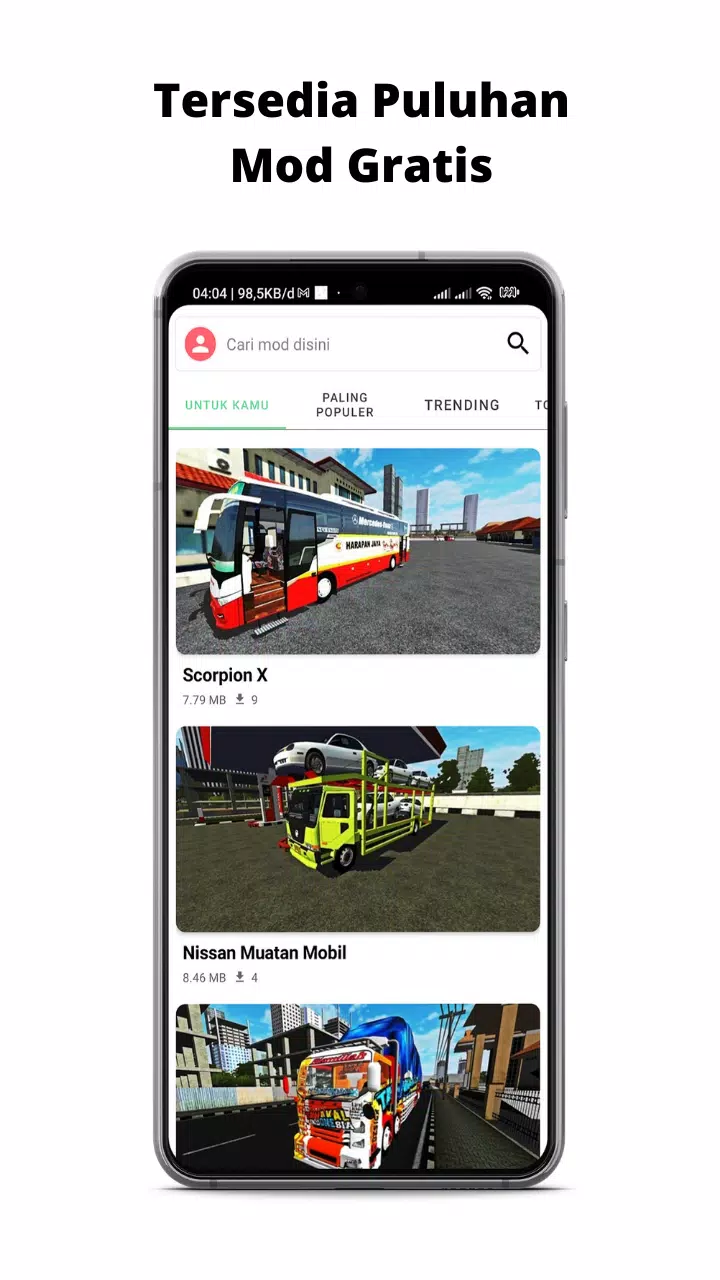 Mod BUSSID Truk Canter Tawakal Скриншот 1