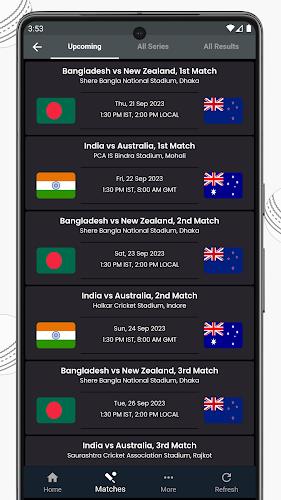 Live Cricket Score, IND vs RSA स्क्रीनशॉट 2