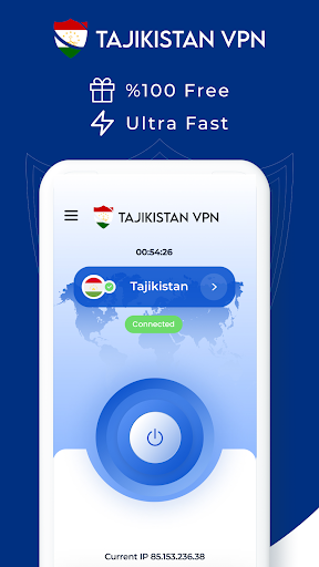 VPN Tajikistan - Get TJ IP スクリーンショット 0