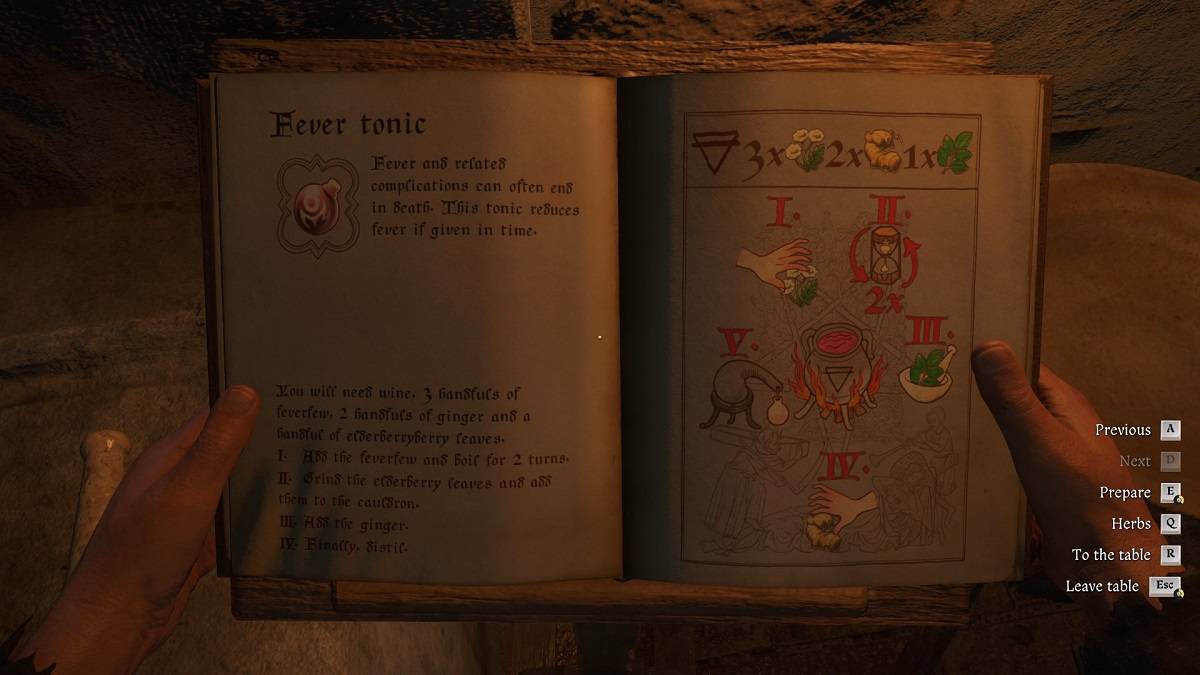 Fieber Tonic Rezept in Kingdom Come Befreiung 2