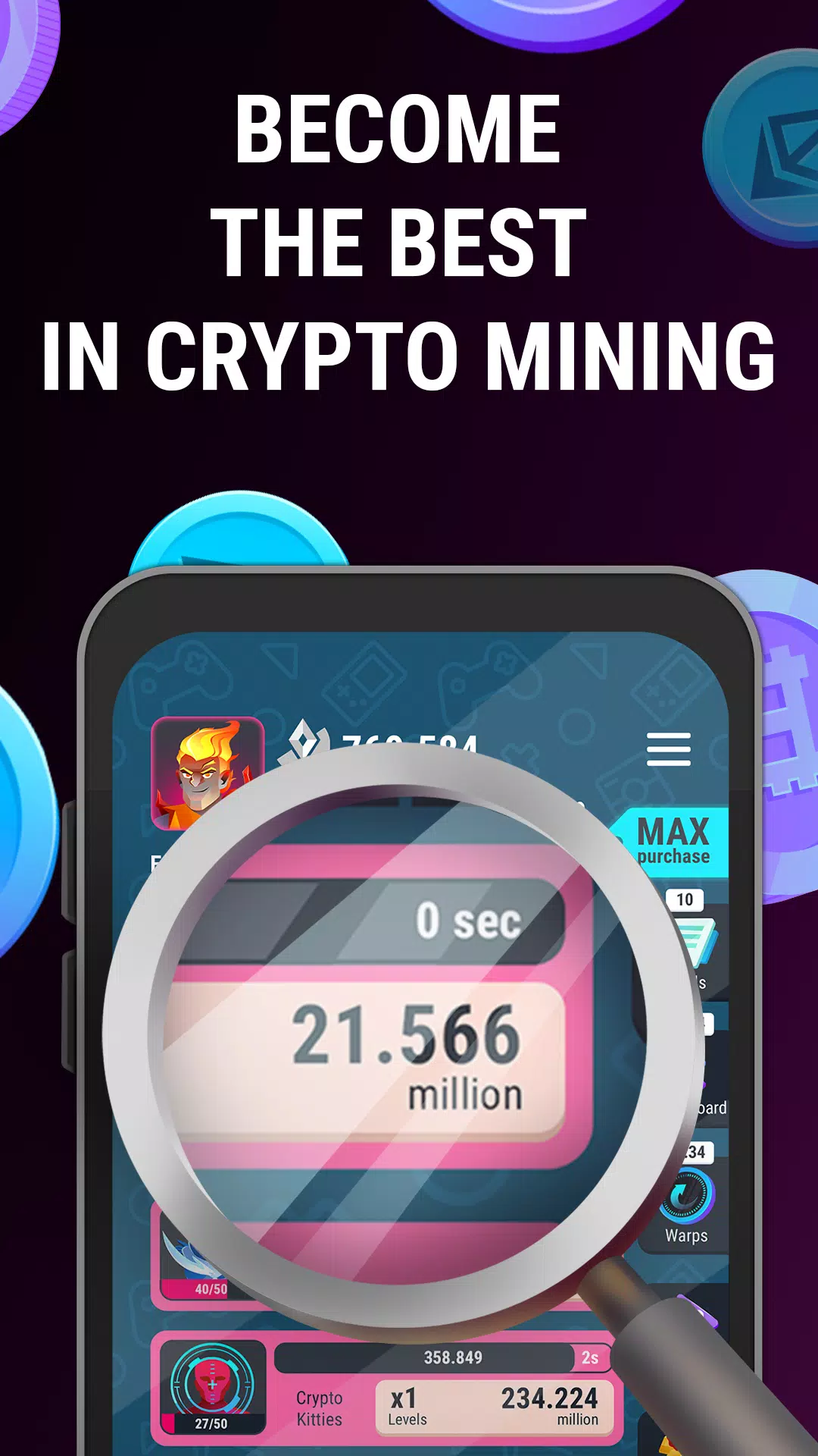 Crypto Miner Tycoon Captura de pantalla 2