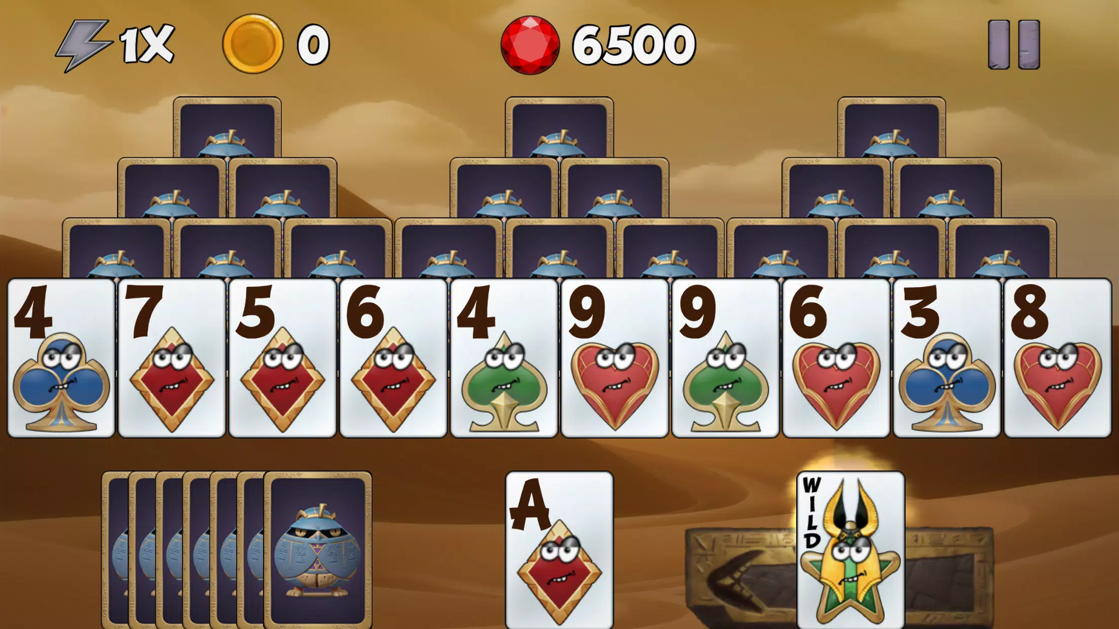 Tricky Tut Solitaire Capture d'écran 0