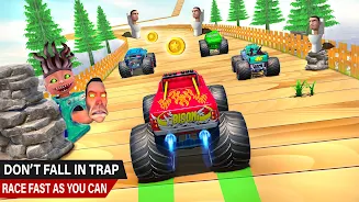 Toilet Monster Car Stunts Game Ảnh chụp màn hình 1