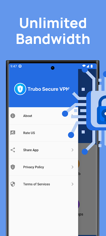 Turbo Secure VPN: Fast Proxy Screenshot 1