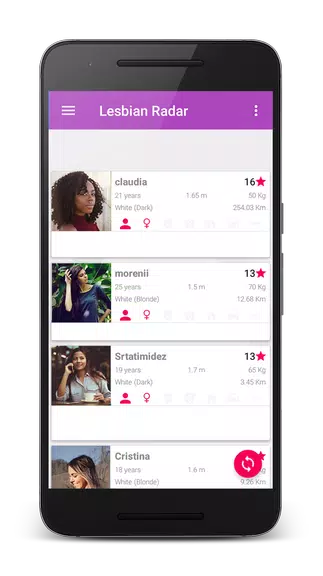 Lesbian Radar - Free dating for girls and women應用截圖第1張